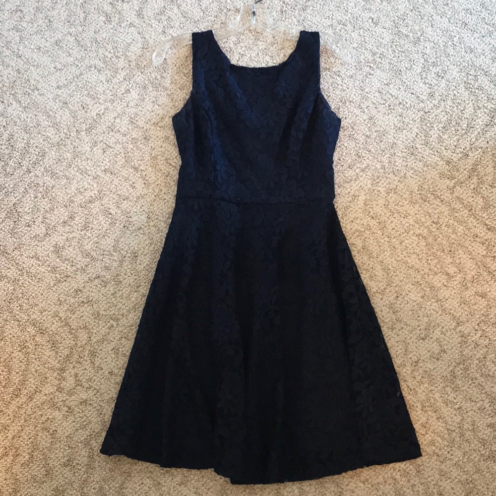 Navy blue lace dress